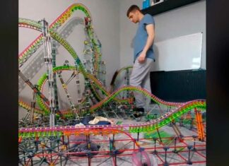 ¡Wow! Artista crea montaña rusa con impresora 3D montaña rusa impresora 3d