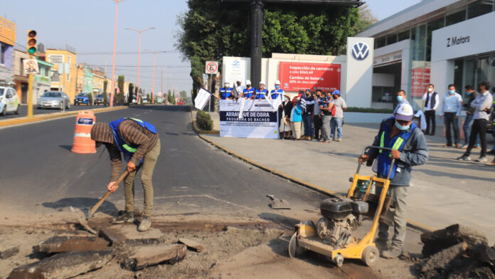 En los trabajos del programa de bacheo intervendrán 146 baches.