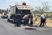 Intervienen tramos carreteros en 3 municipios tramos