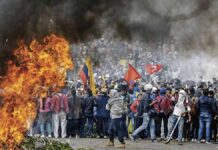 Reportan 18 policías desaparecidos en Ecuador tras paro nacional