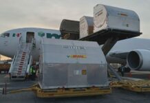 Arriba segundo embarque de vacunas COVID pediátricas al AICM