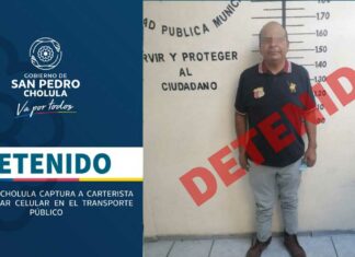 Detienen a Juan por robar celular en transporte público Juan