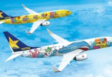 Japón presenta línea de aviones con diseño de Pikachu