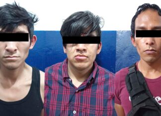Detienen a 3 hombres por robo a casa habitación en Puebla capital