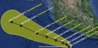 Se forma la tormenta tropical “Blas” frente a Guerrero