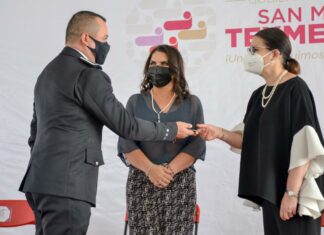 Entregan equipamiento a elementos de seguridad de Texmelucan