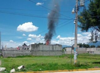 Ocho lesionados deja explosión de tanque de gas en Texmelucan