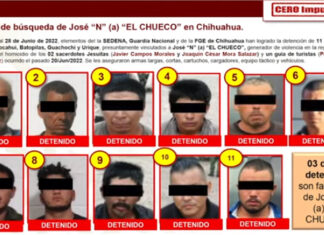 Van 11 detenidos relacionados a ‘El Chueco’; 3 son familia directa detenidos