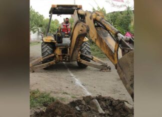Drenaje sanitario es ampliado en San Félix Almazán, Atlixco Drenaje