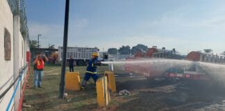 Se registra incendio en gasera en Tepeojuma