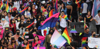 Marcha comunidad LGBT por sus derechos en Puebla marcha