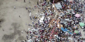 Plaza de toros se derrumba en Colombia; hay 4 muertos y 30 heridos plaza