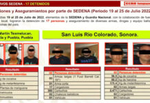 AMLO exhibe en mañanera a hombres detenidos con droga en Puebla AMLO