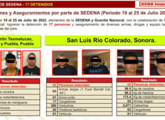 AMLO exhibe en mañanera a hombres detenidos con droga en Puebla AMLO