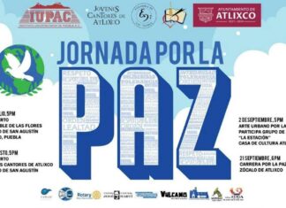 Atlixco tendrá actividades por el Día Internacional de la Paz Atlixco