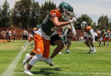 Aztecas UDLAP continúan preparación para el torneo 7vs7 Aztecas