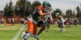 Aztecas UDLAP continúan preparación para el torneo 7vs7 Aztecas