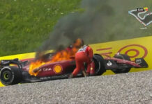 Carlos Sainz abandona el GP de Austria por incendio de su auto carlos