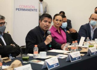 Eduardo Rivera reporta avances a la Comisión Permanente por Puebla Eduardo