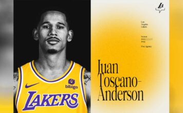 Juan Toscano, nuevo jugador de Los Lakers Juan Toscano