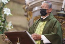 Obispo dedica misa a bienestar de adultos mayores obispo