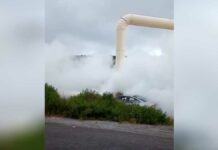 Personas sufren quemaduras tras chocar contra ductos de vapor Personas