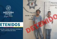 SSC detiene a dos por robar a tienda en Momoxpan ssc