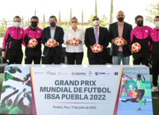 Anuncian el Gran Prix Mundial de Futbol IBSA Puebla 2022