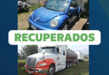 Recuperan un tractocamión y un auto con reporte de robo en Cholula