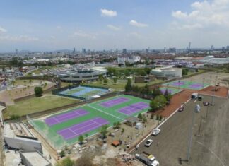 Inaugura Barbosa el Centro Estatal de Tenis
