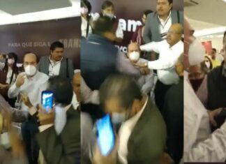 Familia Méndez provocan zafarrancho en evento de Morena