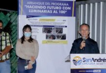 Inaugura San Andrés alumbrado público en San Martinito