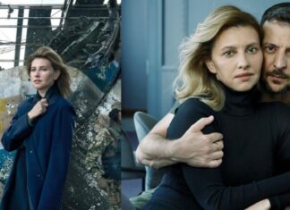 Presidente de Ucrania posa para portada de revista en plena guerra