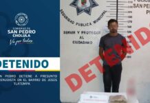 Detienen a narcomenudista en el barrio de Jesús Tlatempa