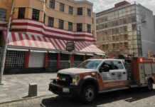 Controlan fuga de gas en Avenida Juárez