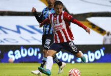 Así festejó la familia de Pérez Bouquet su primer gol con Chivas en Liga MX