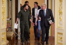 Zelenski agradece a Boris Johnson por apoyo a Ucrania Zelenski