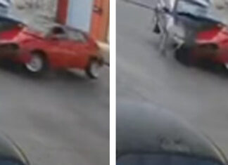 Cámara de seguridad capta aparatoso choque en la 31 poniente cámara