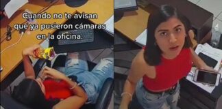 Ponen cámaras en su oficina sin avisarle y se vuelve viral cámara