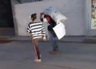 ¡Por unos chiles! Ladrón es exhibido en Texmelucan Chiles