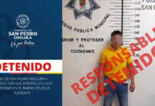 Aseguran a chofer ebrio que dejó 2 atropellados en Cholula chofer