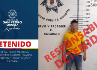 Aseguran a chofer ebrio que dejó 2 atropellados en Cholula chofer