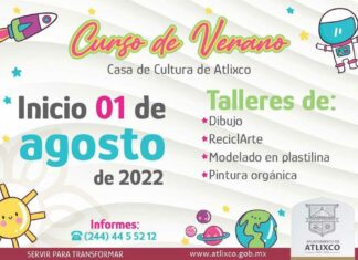 Curso de verano gratuito fomentará bellas artes en Atlixco Curso
