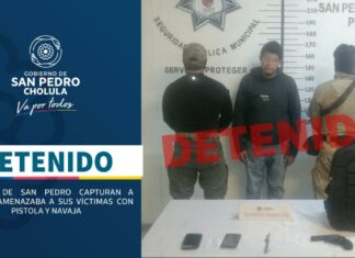 Ladrón amagaba víctimas en Cholula con pistola de juguete ladrón con pistola de juguete