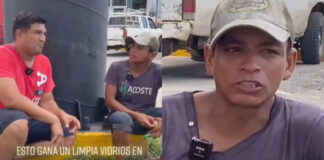 Limpiaparabrisas se hace viral en TikTok por revelar cuánto gana al día limpiaparabrisas