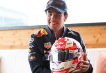 ¡Mira! Este es el nuevo casco que Checo Pérez usará para Austria nuevo