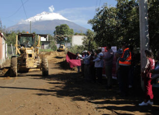 Arrancan obras de adoquinamiento en junta auxiliar de Atlixco obras