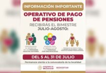¡Atención! Inician pago de pensiones del bienestar para julio y agosto