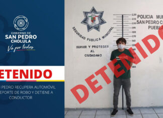 SSC de San Pedro recupera automóvil robado; hay 1 detenido ssc