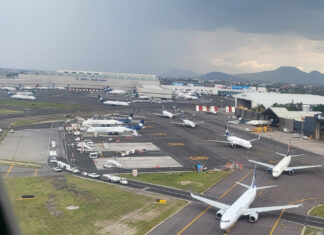 Trabajos de rehabilitación en pista del AICM concluirán hasta diciembre trabajos